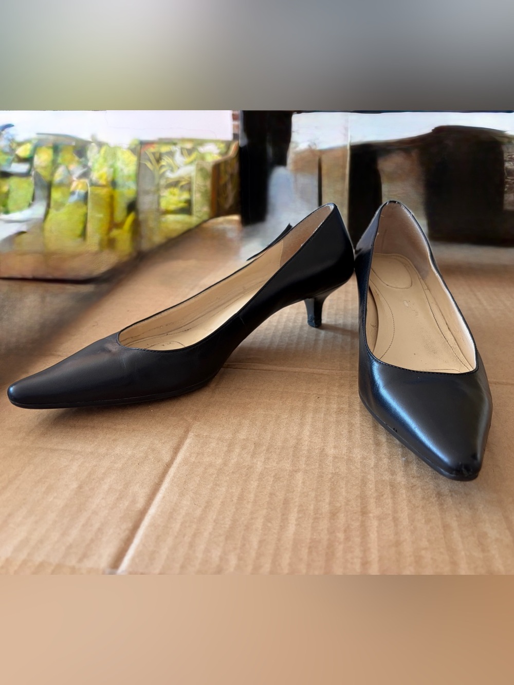 Calvin Klein Diema Black Women's Kitten Heel Pumps